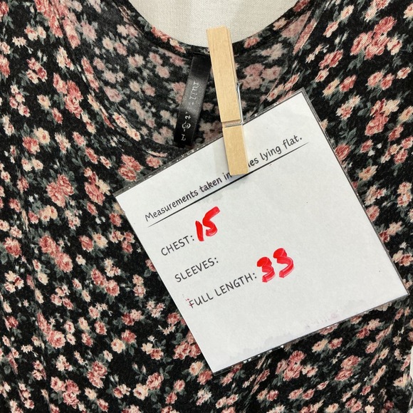 Full Tilt Floral Mini Dress Cottagecore Black Pink Summer Casual Size S‎ - Picture 2 of 3